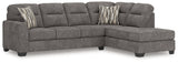 Olten Graphite 2-Piece Sectional with Chaise (Online Special Price) - Ornate Home
