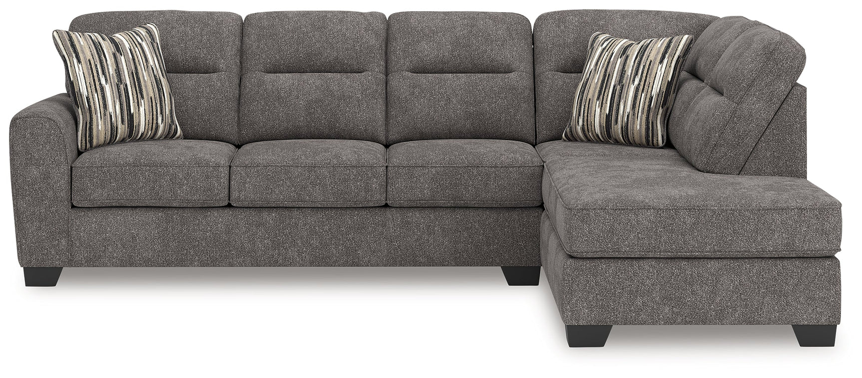Olten Graphite 2-Piece Sectional with Chaise (Online Special Price) - Ornate Home