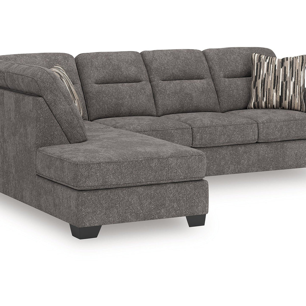 Ashley Furniture Olten Graphite 2-Piece Sectional with Chaise (Online ...