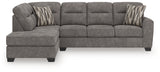 Olten Graphite 2-Piece Sectional with Chaise - Ornate Home
