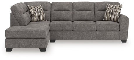 Olten Graphite 2-Piece Sectional with Chaise - Ornate Home