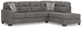 Olten Graphite 2-Piece Sectional with Chaise - Ornate Home