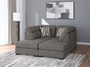 Olten Graphite 2-Piece Super Chaise - Ornate Home