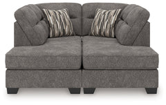 Olten Graphite 2-Piece Super Chaise - Ornate Home