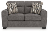 Olten Graphite Loveseat (Online Special Price) - Ornate Home