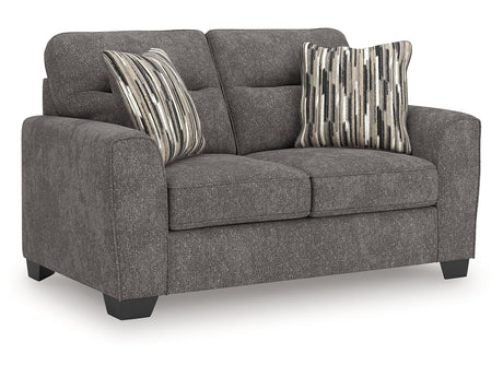 Olten Graphite Loveseat - Ornate Home