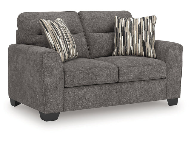 Olten Graphite Loveseat - Ornate Home