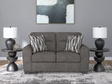 Olten Graphite Loveseat - Ornate Home