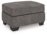 Olten Graphite Ottoman - Ornate Home