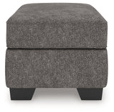 Olten Graphite Ottoman - Ornate Home