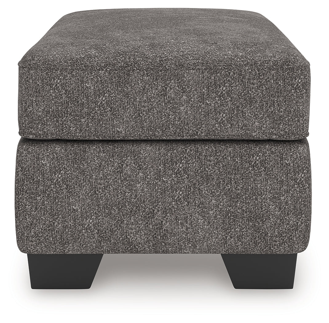 Olten Graphite Ottoman - Ornate Home