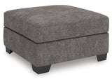 Olten Graphite Oversized Accent Ottoman - Ornate Home