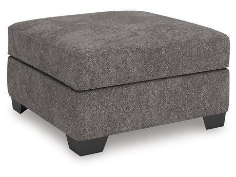 Olten Graphite Oversized Accent Ottoman - Ornate Home