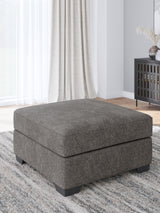Olten Graphite Oversized Accent Ottoman - Ornate Home