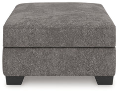 Olten Graphite Oversized Accent Ottoman - Ornate Home