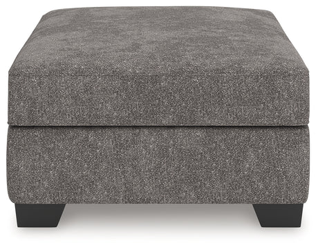 Olten Graphite Oversized Accent Ottoman - Ornate Home
