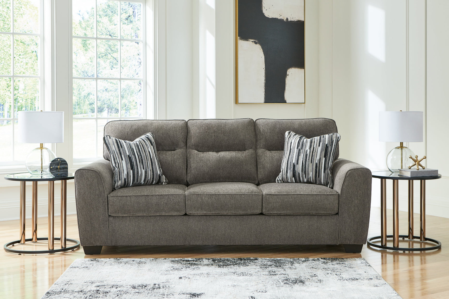 Olten Graphite Sofa and Loveseat (Online Special Price) - Ornate Home