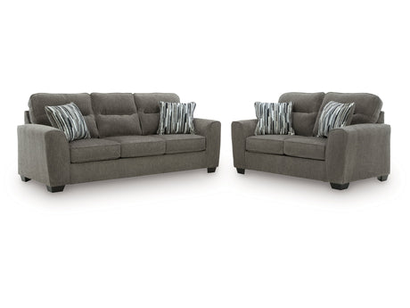 Olten Graphite Sofa and Loveseat - Ornate Home