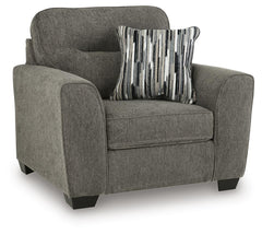 Olten Graphite Sofa and Oversized Chair - Ornate Home
