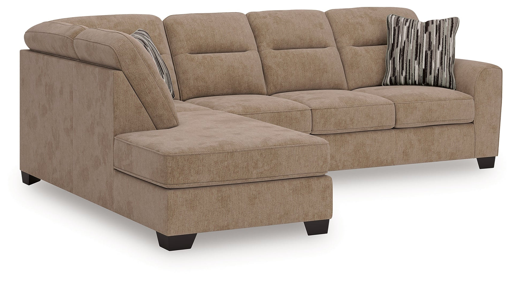 Olten Mocha 2-Piece Sectional with Chaise (Online Special Price) - Ornate Home