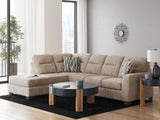 Olten Mocha 2-Piece Sectional with Chaise - Ornate Home
