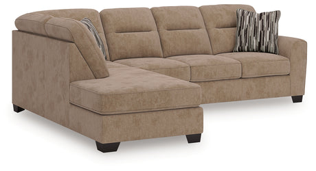 Olten Mocha 2-Piece Sectional with Chaise - Ornate Home