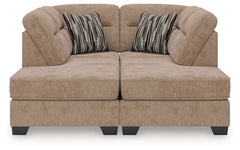 Olten Mocha 2-Piece Super Chaise - Ornate Home