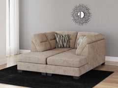 Olten Mocha 2-Piece Super Chaise - Ornate Home