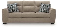 Olten Mocha 2 Sofas and Ottoman - Ornate Home