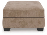 Olten Mocha Oversized Accent Ottoman - Ornate Home