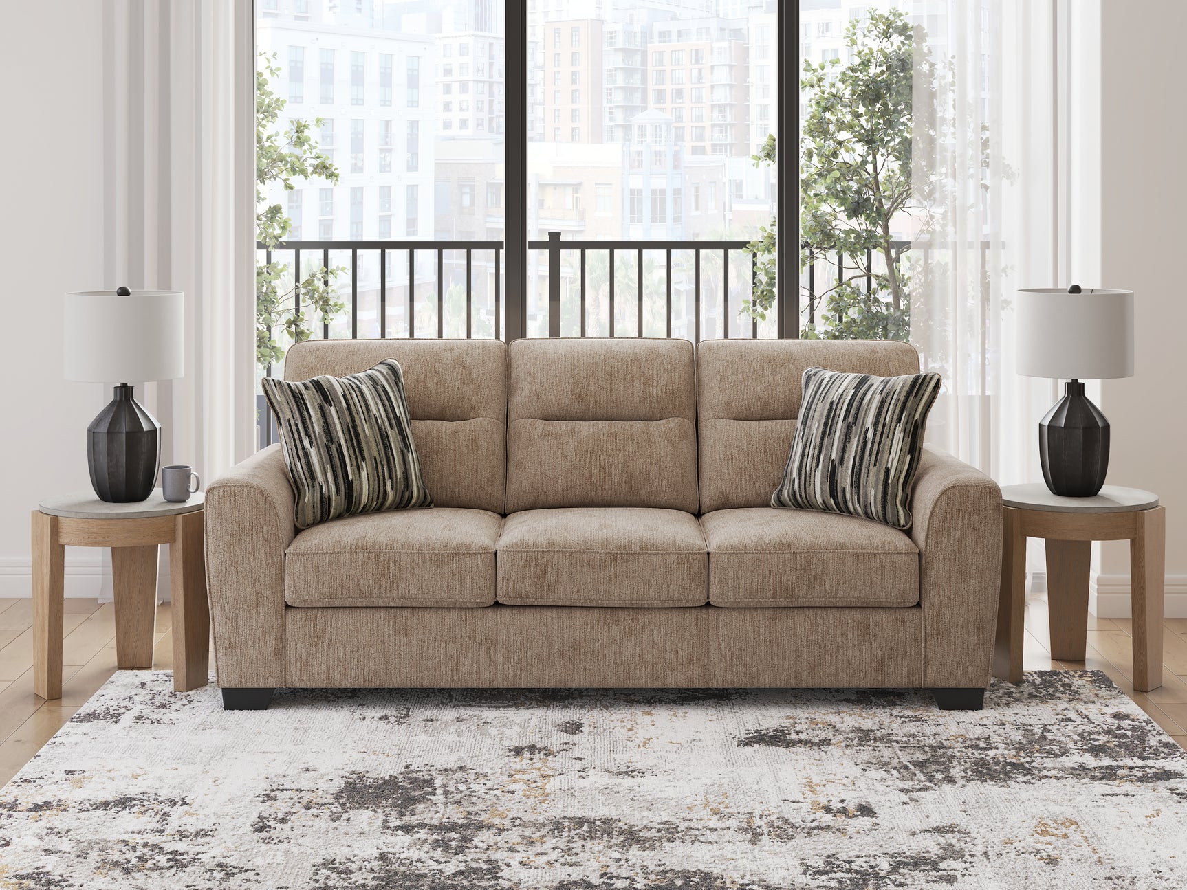 Olten Mocha Sofa - Ornate Home