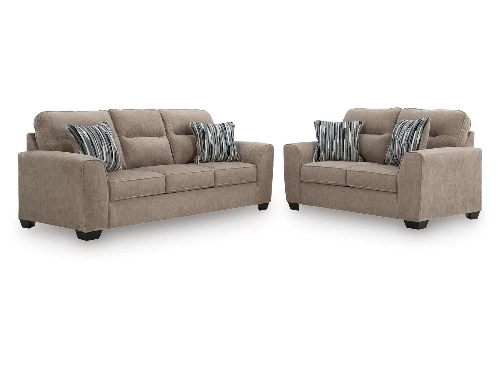 Olten Mocha Sofa and Loveseat (Online Special Price) - Ornate Home