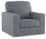 Olwenburg Denim Swivel Accent Chair - Ornate Home
