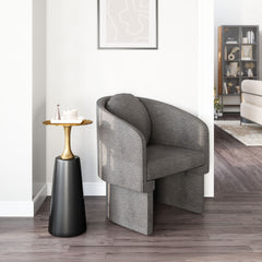 Olya Truffle Gray Accent Chair - Ornate Home