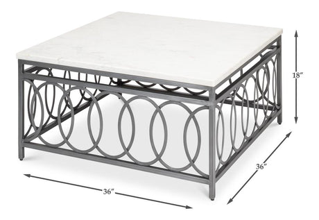 Olympia Black Square Coffee Table - Ornate Home