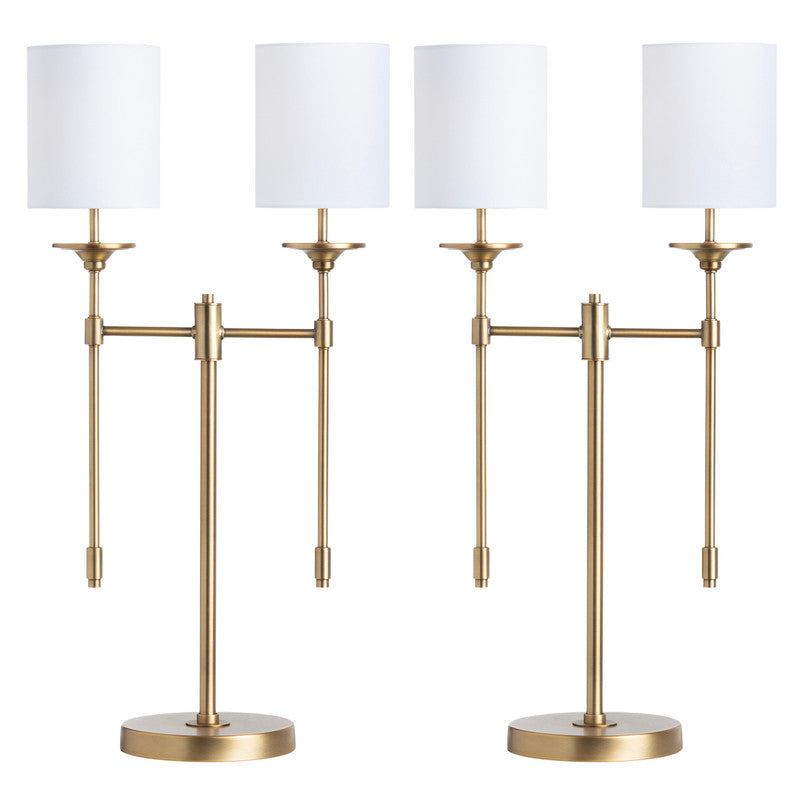 Olympia Gold Double Table Lamp (Set of 2) - Ornate Home