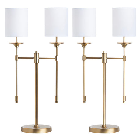 Olympia Gold Double Table Lamp (Set of 2) - Ornate Home