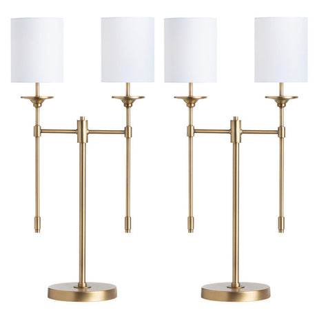 Olympia Gold Double Table Lamp (Set of 2) - Ornate Home