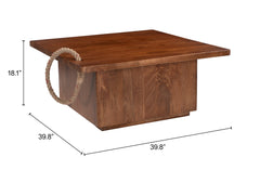 Omaga Walnut Storage Coffee Table - Ornate Home