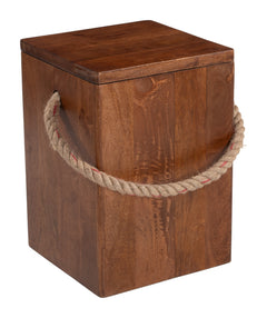 Omaga Walnut Storage Side Table - Ornate Home