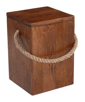 Omaga Walnut Storage Side Table - Ornate Home