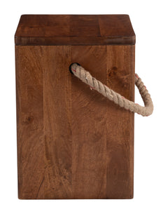 Omaga Walnut Storage Side Table - Ornate Home