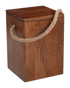 Omaga Walnut Storage Side Table - Ornate Home