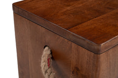 Omaga Walnut Storage Side Table - Ornate Home