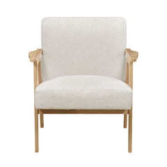 Omara Beige Accent Chair (Light Brown) - Ornate Home