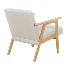 Omara Beige Accent Chair (Light Brown) - Ornate Home