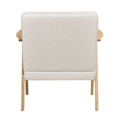 Omara Beige Accent Chair (Light Brown) - Ornate Home
