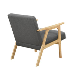 Omara Dark gray Accent Chair (Light Brown) - Ornate Home