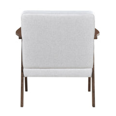 Omara Gray Accent Chair (Dark Brown) - Ornate Home