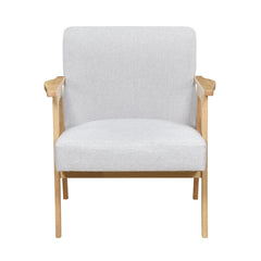 Omara Gray Accent Chair (Light Brown) - Ornate Home